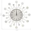 vidaXL Wanduhr Silbern 40 cm Metall