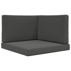 vidaXL Sofakissen f&uuml;r drau&szlig;en Polyester Anthrazit 80 x 80 x 8 cm