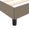 vidaXL Bettgestell ohne Matratze Taupe 100x200 cm Stoff