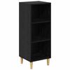 vidaXL Sideboard Schwarz Eichen-Optik 34,5 x 32,5 x 90 cm