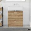 vidaXL Badezimmerschrank Artisan-Eiche 59 x 37 x 59 cm Holzwerkstoff