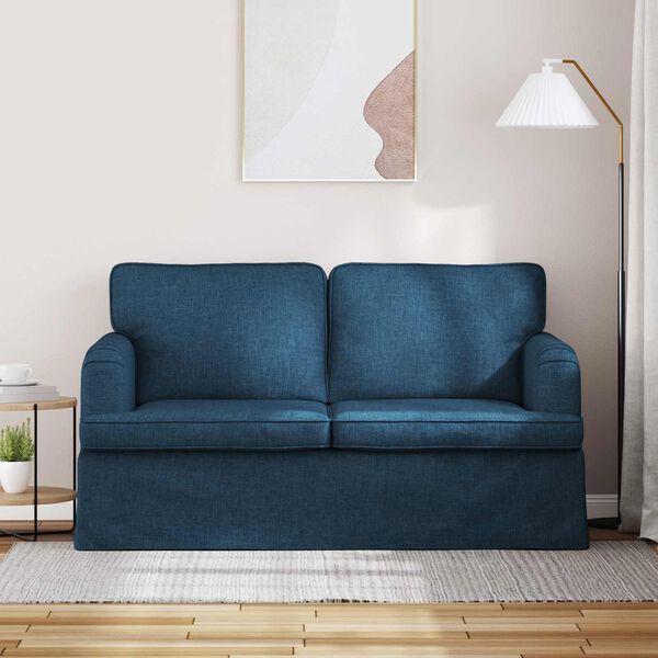vidaXL Sofa 120cm Blau Metall
