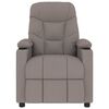 vidaXL Massagesessel Taupe Stoff
