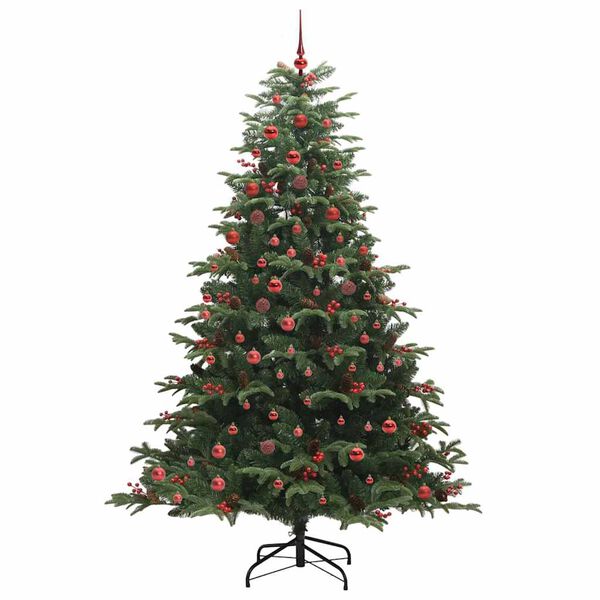 vidaXL K&uuml;nstlicher Weihnachtsbaum mit 300 LEDs mit St&auml;nder Gr&uuml;n 210 cm