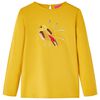 Kinder-Langarmshirt Dunkles Ocker 92
