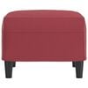 vidaXL Fu&szlig;hocker Weinrot 60x50x41 cm Kunstleder