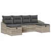 vidaXL Sofa Set 6 stk. Poly-Rattan