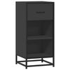 vidaXL Sideboard Schwarz 35,5x35x76 cm Holzwerkstoff und Metall