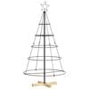 vidaXL Metall-Weihnachtsbaum mit St&auml;nder KUOPIO 125 cm Stahl Schwarz