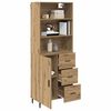 vidaXL Highboard mit Schubladen Artisan-Eiche 69,5 x 34 x 180 cm