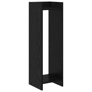 vidaXL Pflanzenst&auml;nder Schwarz Eichen-Optik 30 x 30 x 100 cm