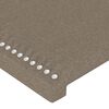 vidaXL Boxspringbett mit Matratze Taupe 100x200 cm Stoff