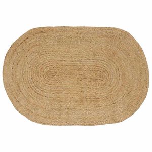 vidaXL Bereichsteppiche Oval Natur 122 x 183 cm Jute