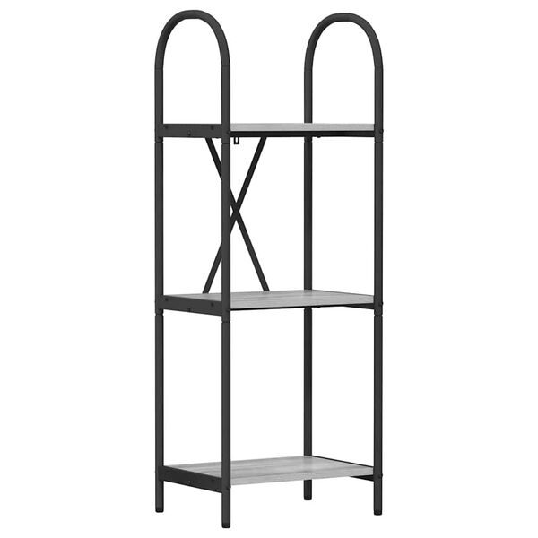 vidaXL B&uuml;cherregal Graues Sonoma 40 x 30 x 109 cm Holzwerkstoff