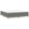 vidaXL Boxspringbettgestell Dunkelgrau 160x200 cm Stoff