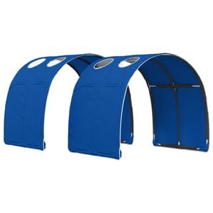 vidaXL Bettunnel 2 pcs Blau 211 x 67,5 x 2 cm Polyester