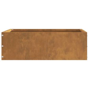 vidaXL Raseneinfassung Rostig 40 x 40 x 13 cm Wetterfeststahl