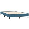 vidaXL Boxspringbett ohne Matratze Dunkelblau 120x210 cm Samt