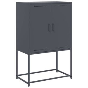 vidaXL Highboard Anthrazit 68,5x38,5x107 cm Stahl