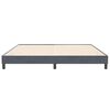 vidaXL Boxspringbett ohne Matratze Dunkelgrau 200x220 cm Samt