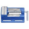 vidaXL Maschinenschraubstock Blau 76 mm Gusseisen