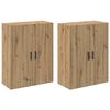 vidaXL Wandschrank 2 Stk. Artisan-Eiche 69,5 x 34 x 90 cm