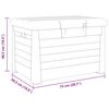 vidaXL Outdoor-Kissenbox Grau 73x50,5x46,5 cm Polypropylen