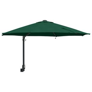 vidaXL Gartenparasol Grün und Schwarz 248 x 248 x 148 cm