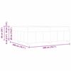 vidaXL Bettrahmen mit Matratze Hellgrau 200 x 200 cm Stoff