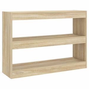 vidaXL B&uuml;cherregal/Raumteiler Sonoma-Eiche 100x30x72 cm