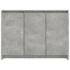 vidaXL Sideboard Betongrau 102x33x75 cm Holzwerkstoff