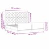 vidaXL Boxspringbett mit Kopfteil Hellgrau 180 x 200 cm Samt