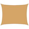 vidaXL Sonnensegel 160 g/m&sup2; Rechteckig Sandfarben 6x7 m HDPE