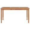 vidaXL 7-tlg. Garten-Essgruppe Massivholz Teak