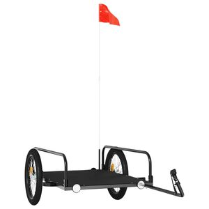 vidaXL Fahrradanh&auml;nger Schwarz 135x70x37 cm Eisen