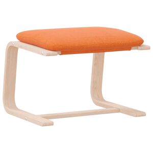 vidaXL Fu&szlig;hocker Dunkelgelb 51x41x40 cm Stoff