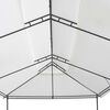 vidaXL Pavillon 600x298x270 cm Weiß 180g/m²