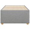vidaXL Bettgestell ohne Matratze Hellgrau 90x190 cm Stoff