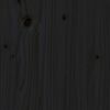 vidaXL Massivholzbett Schwarz 200x200 cm