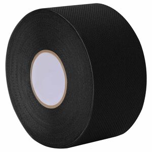 vidaXL Selbstklebendes Kunstrasenband Schwarz 10 x 0,05 cm Vliesstoff