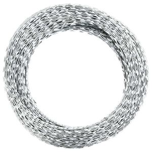 vidaXL Stacheldraht Concertina Klingendraht Verzinkter Stahl 100 m