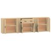 vidaXL Sideboards 3 Stk. Sonoma-Eiche Holzwerkstoff