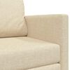 vidaXL Schlafsofa 110cm Creme Stoff