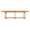 vidaXL 11-tlg. Garten-Essgruppe 280x90x75 cm Massivholz Akazie
