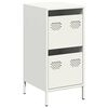 vidaXL Sideboard Wei&szlig; 35x39x73,5 cm Kaltgewalzter Stahl