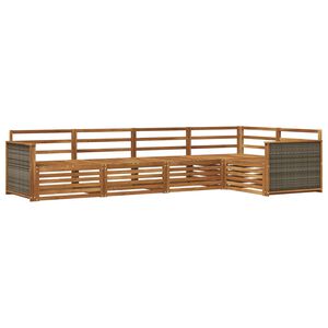 vidaXL Outdoor-Sofagarnitur 5 pcs Natur Massivholz Akazie