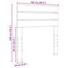 vidaXL Kopfteil Wei&szlig; 100 cm Holzwerkstoff