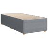 vidaXL Boxspringbett mit Matratze Hellgrau 100x200 cm Stoff