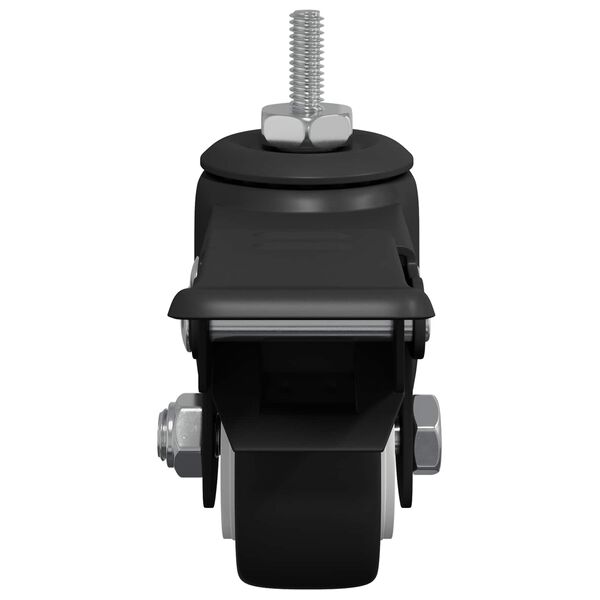 vidaXL Rollen 2 pcs Schwarz M6 x 37 mm Eisen und Nylon