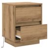 vidaXL Nachttisch Artisan-Eiche 39 x 34,5 x 50 cm Holzwerkstoff
